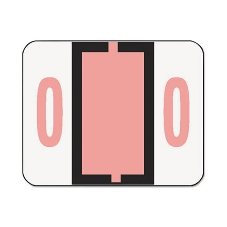 Smead Smead, NUMERICAL END TAB FILE FOLDER LABELS, 0, 1 X 1.25, WHITE, 500/ROLL 67370